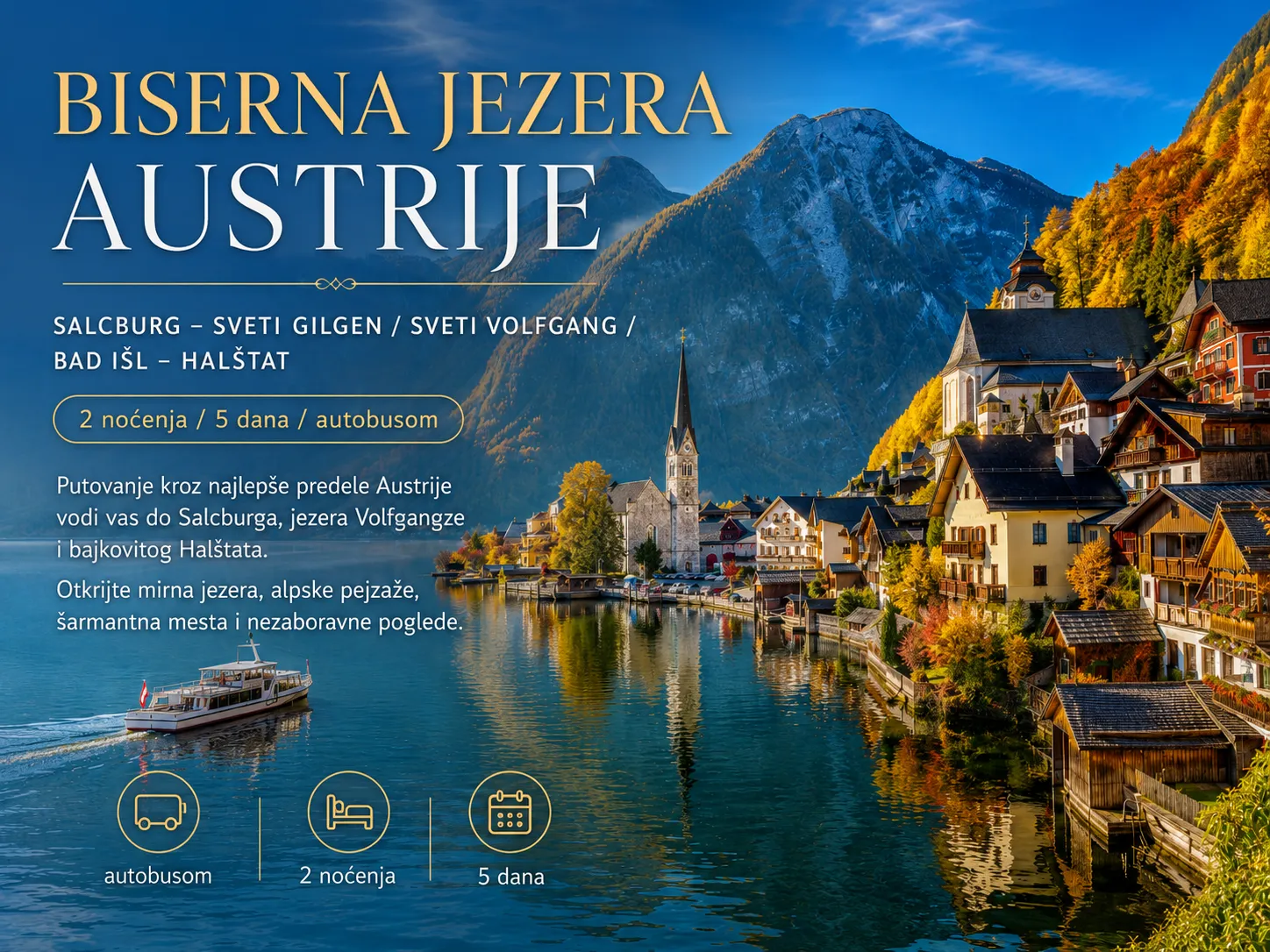 Biserna Jezera Austrije – Jesen 2026