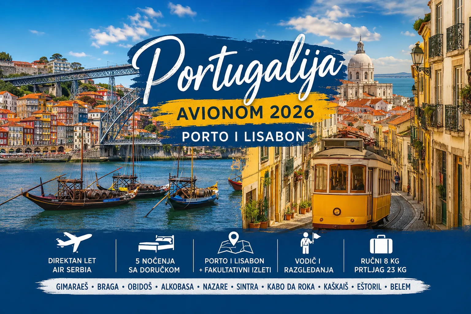 Portugalija Avionom
