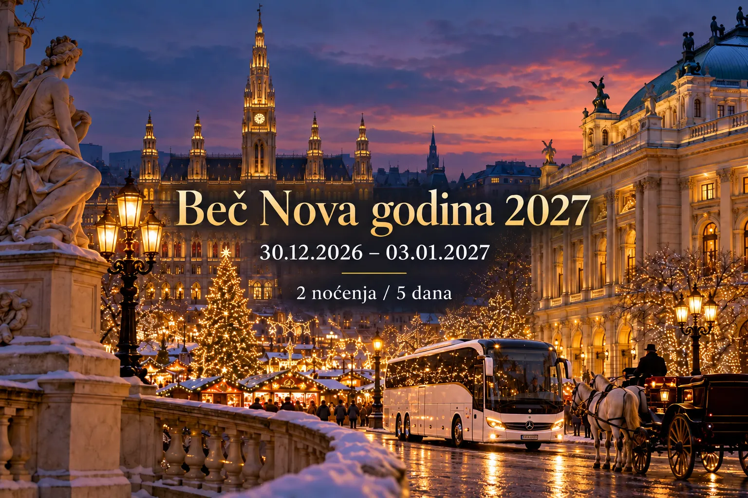 Beč Nova godina 2 noćenja – Nova godina 2027